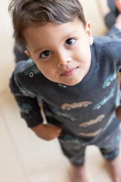 Feetje Pyjama Premium Sleepwear Ricky Racer Antraciet Melange