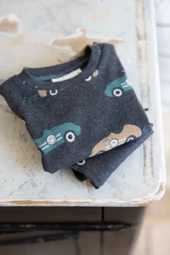 Feetje Pyjama Premium Sleepwear Ricky Racer Antraciet Melange