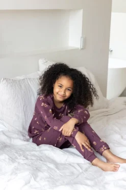 Feetje Pyjama Premium Sleepwear Bonnie Bouquet Wijn Melange