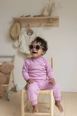 Feetje Pyjama Wafel Roze Melange