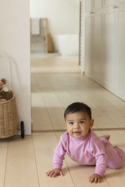 Feetje Pyjama Wafel Roze Melange