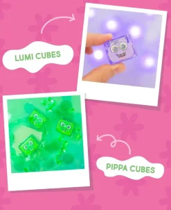 Glo Pals Lichtgevend Kubussen Lumi Purple 4 stuks