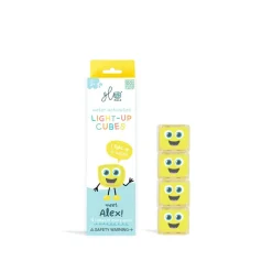 Glo Pals Lichtgevend Kubussen Alex Yellow 4 stuks