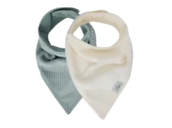 Jollein Bandana Slab Velvet Rib Sea Green/Ivory