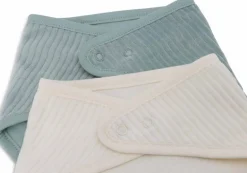 Jollein Bandana Slab Velvet Rib Sea Green/Ivory