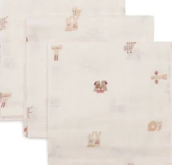 Jollein Monddoekje Hydrofiel Animal Friends 3 Stuks