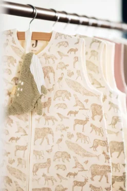 Jollein Slaapzak Hydrofiel Animals Olive 70 cm