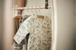 Jollein Slaapzak met Afritsbare Mouwen Animals Olive Green 70 cm