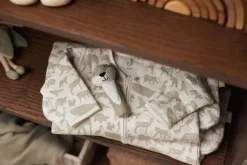 Jollein Slaapzak met Afritsbare Mouwen Animals Olive Green 70 cm