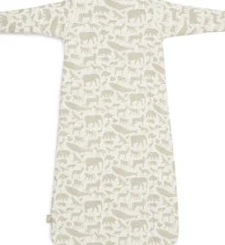 Jollein Slaapzak met Afritsbare Mouwen Animals Olive Green 90 cm