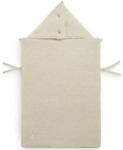 Jollein Voetenzak Autostoel Basic Knit Nougat