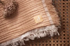 Jollein Wiegdeken Fringe Moonstone/Ivory GOTS