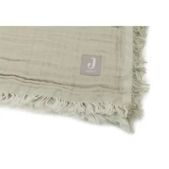 Jollein Wiegdeken Fringe Olive Green/Ivory GOTS