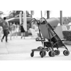 Lascal Buggy Board Maxi+ Zwart met Grijs Zadel