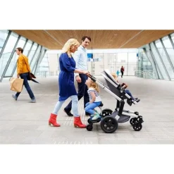 Lascal Buggy Board Maxi+ Zwart met Grijs Zadel