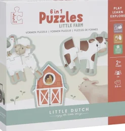 Little Dutch Puzzel 6 in 1 Little Farm FSC