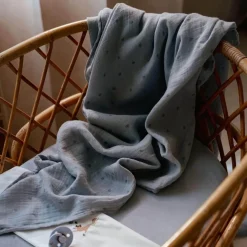 Little Dutch Swaddle Hydrofiele Pure Denim Blue 70 x 70