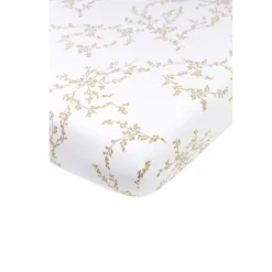Meyco Hoeslaken Wieg Branches Sand
