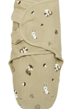 Meyco SwaddleMe Inbakerdoek Forest Animals Sand 0-3 mnd