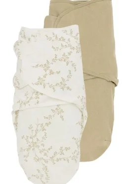Meyco SwaddleMeyco Inbakerdoek Branches/Uni-Sand 4-6 mnd 2-pack