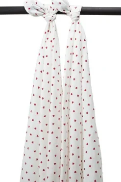 Meyco Swaddles Hydrofiel Sweet Heart Red 2-pack