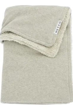 Meyco Wiegdeken Basic Knit Teddy Sand Melange