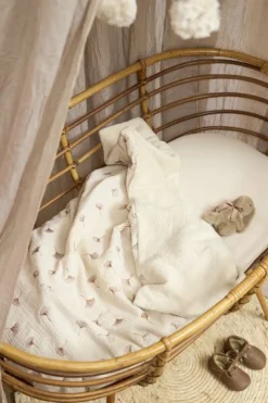 Meyco Wiegdeken Ginkgo Pre-washed Hydrofiel Soft Sand
