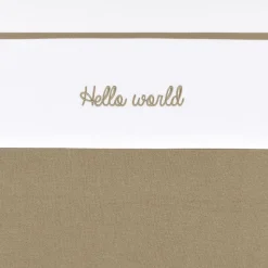 Meyco Wieglaken Hello World Taupe