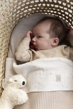 Nanami Wiegdeken Knit Rib Enkel Naturel
