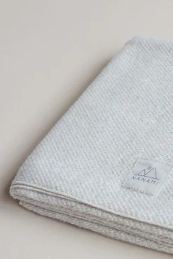 Nanami Wiegdeken Knitlook Enkel Naturel