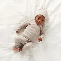 Noppies Broek Rib Naura Taupe Melange