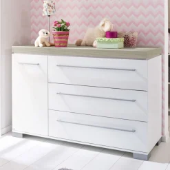 Paidi - Commode Kira XL Krijtwit - Eiken Nautik