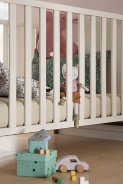 Paidi - Yuny 3 delige Babykamer Lovely Aliv Off white - Dark Walnut