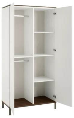 Paidi - Yuny 2-Deurs Kast Lovely Aliv Off White - Dark Walnut