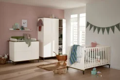 Paidi - Yuny 3-Deurs Kast Lovely Aliv Off White - Dark Walnut