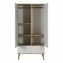 Quax 2-Deurskast Flow White & Oak