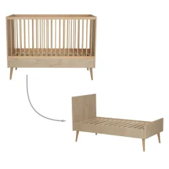 Quax Doorgroeiledikant Cocoon Natural Oak 70 x 140