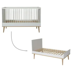 Quax Doorgroeiledikant Flow White & Oak 70 x 140