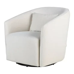 Quax Fauteuil Gomi Swivel & Gliding Mohair Beige