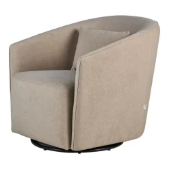 Quax Fauteuil Gomi Swivel & Gliding Mohair Latte