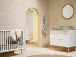 Quax Ledikant Flow White & Oak