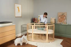 Stokke Sleepi Mini Bed Bundel V3 Natural – Van wieg tot ledikant met uitbreidingsset en matrassen
