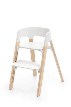 Stokke Steps Stoel Complete Set met Babyset en Tray – White/Natural
