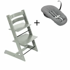 Stokke Tripp Trapp Glacier Green + Newborn Set Anthracite