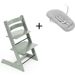 Stokke Tripp Trapp Glacier Green + Newborn Set
