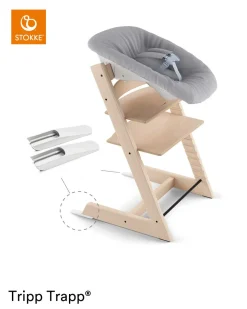 Stokke Tripp Trapp Oak Black + Newborn Set