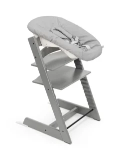 Stokke Tripp Trapp Stoel Bundel met BabySet² Storm Grey en Newborn Set Grey