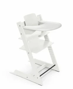 Stokke Tripp Trapp Stoel Bundel met BabySet² en Tray - White