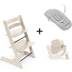 Stokke Tripp Trapp Vanilla White + Newborn Set