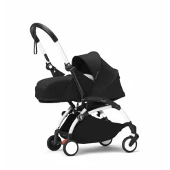 Stokke YOYO³ Kinderwagen Compleet Leopard met 0+ Newborn Pack Black – White Frame